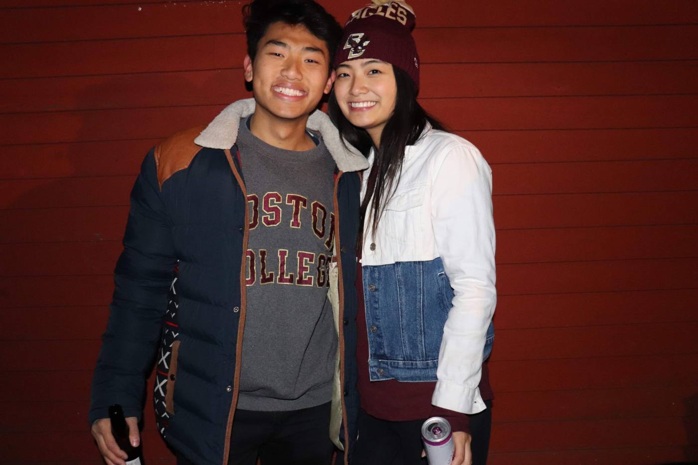 A cold night at Boston College