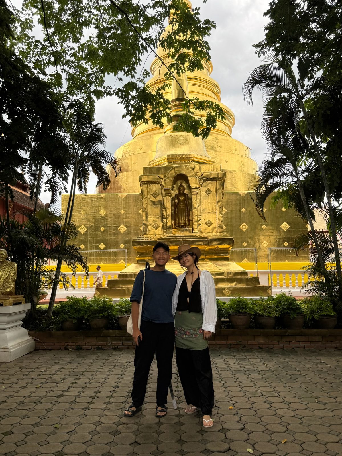 A golden temple in Thailand