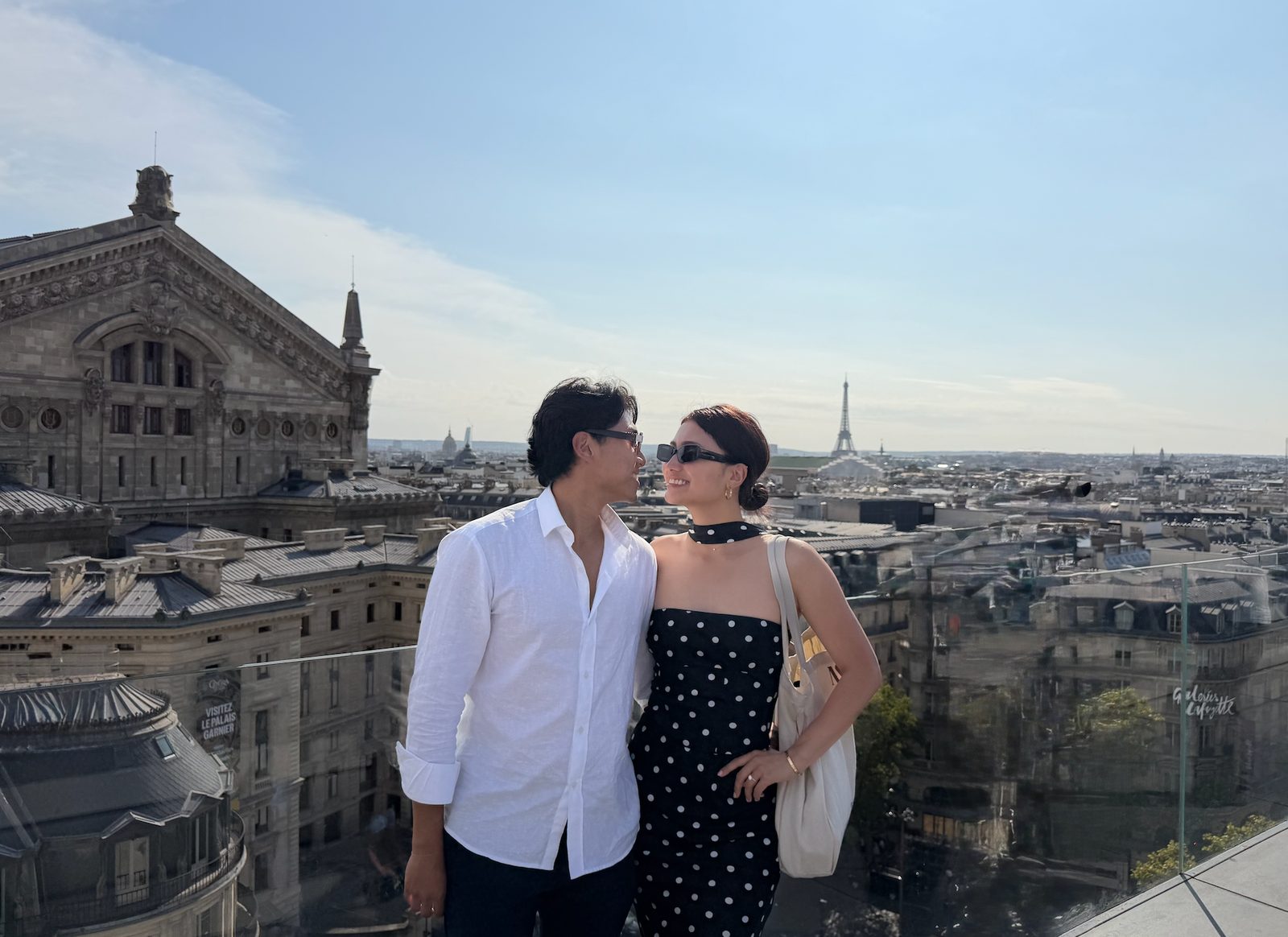 Paris rooftop, with the Eiffel Tower